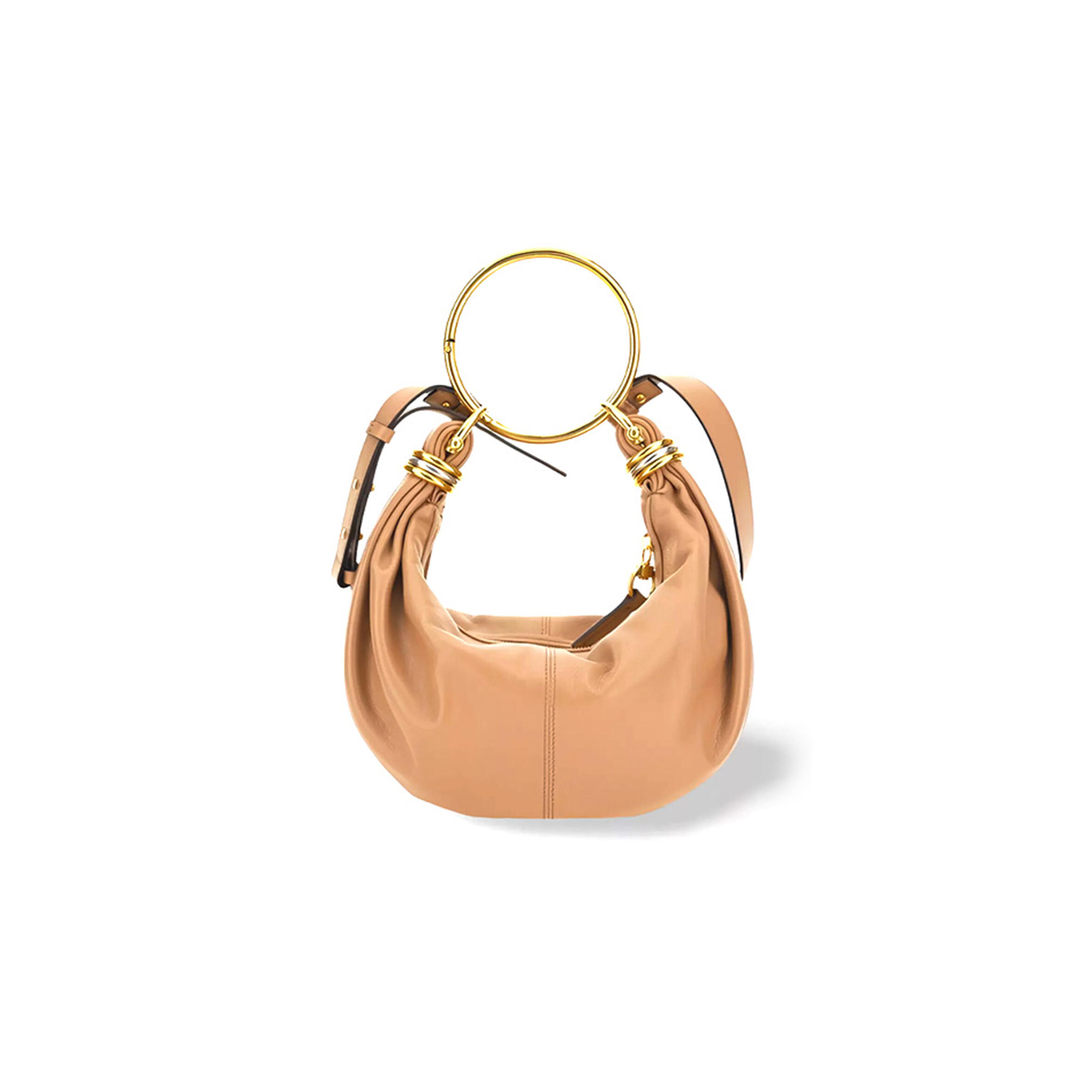 Ch10É small bracelet hobo bag in grained leather chc24as611n72527 (32*14*10cm)